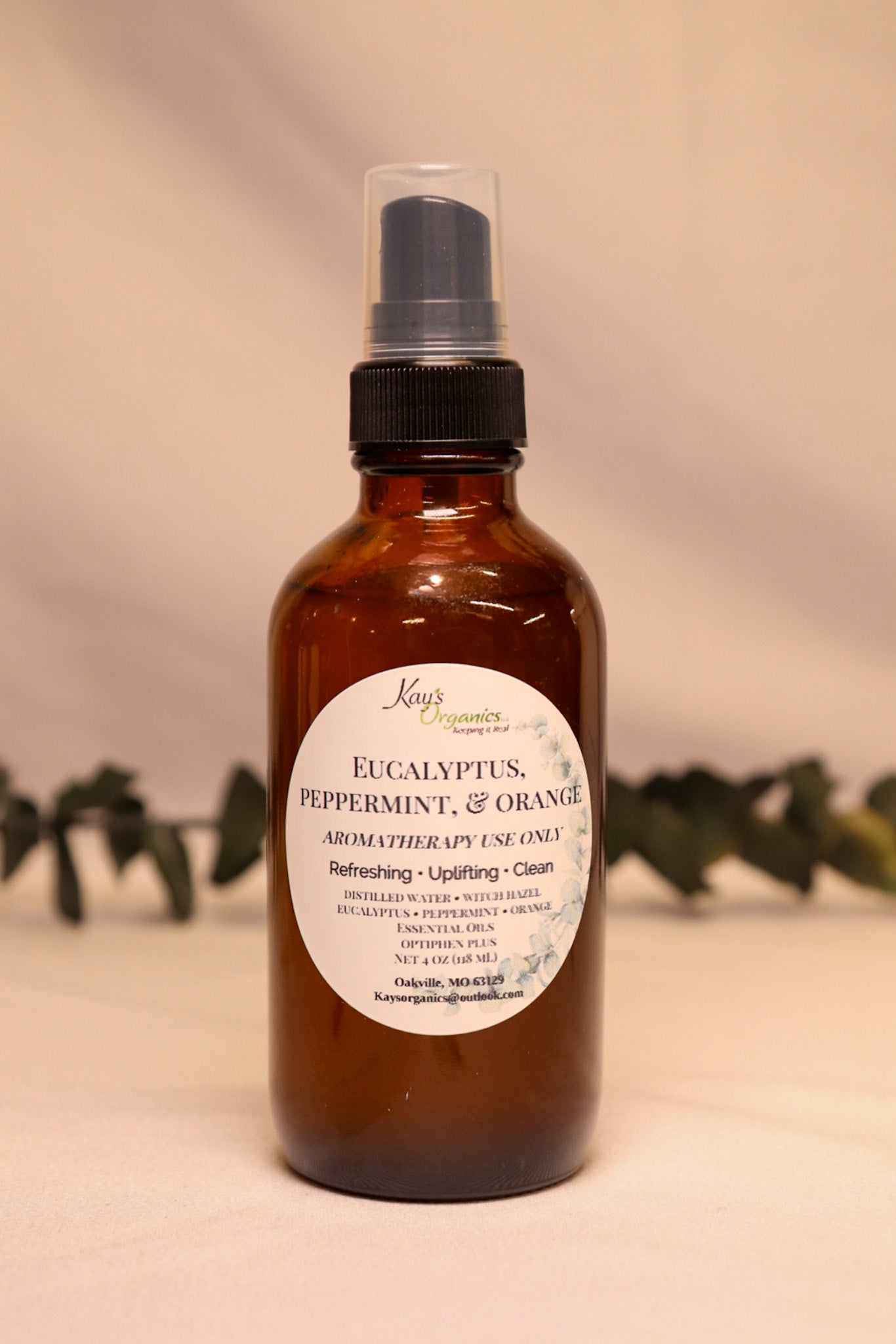 Eucalyptus, Peppermint, & Sweet Orange - Aromatherapy Spray