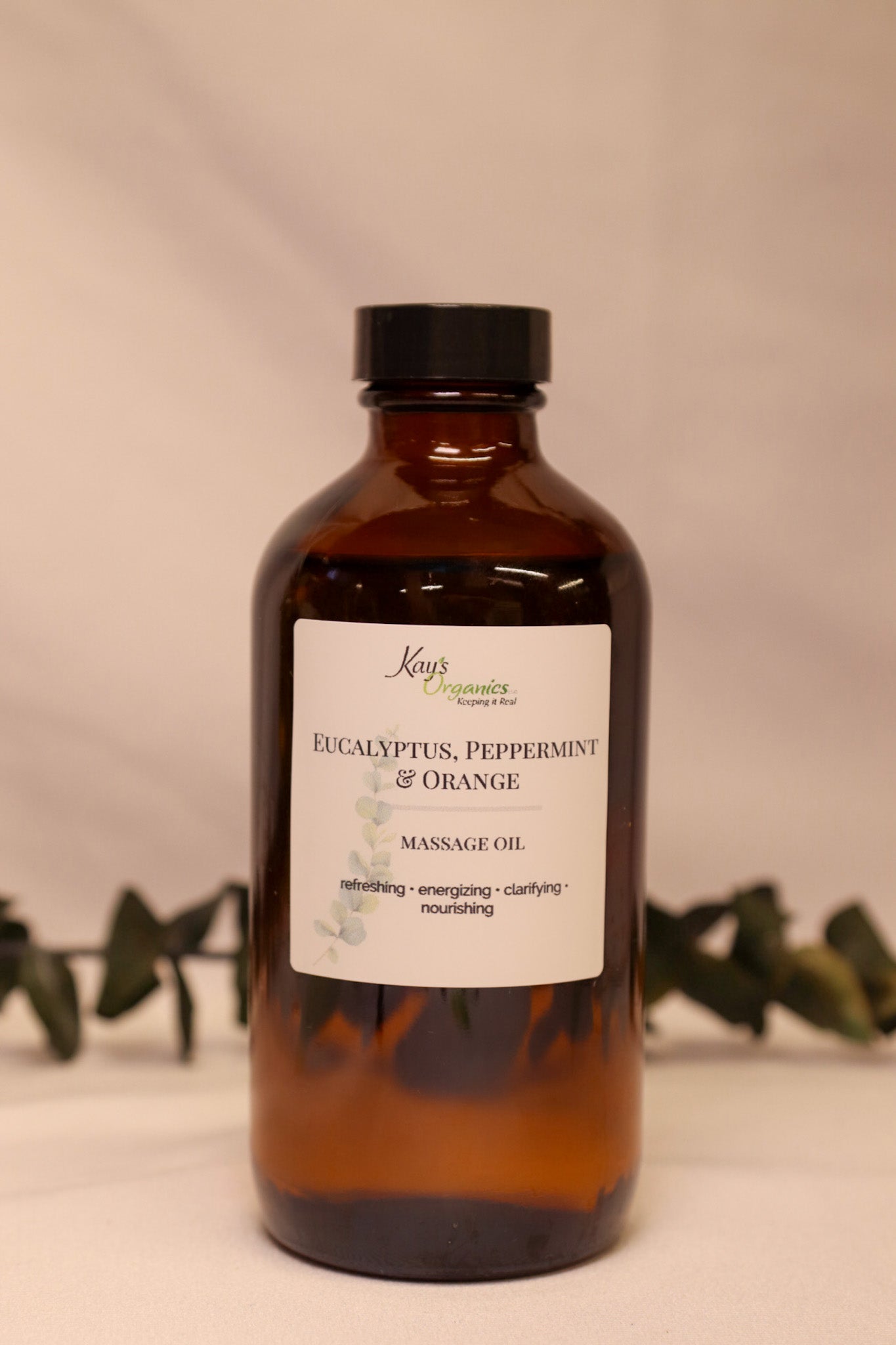Eucalyptus, Peppermint, and Orange Massage Oil