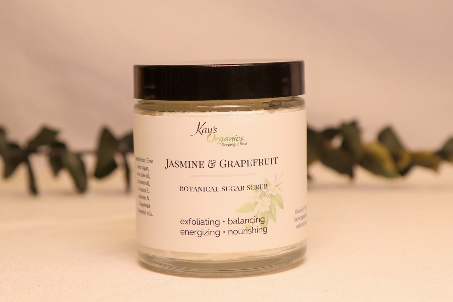 Jasmine and Grapefruit Sugar Scrub