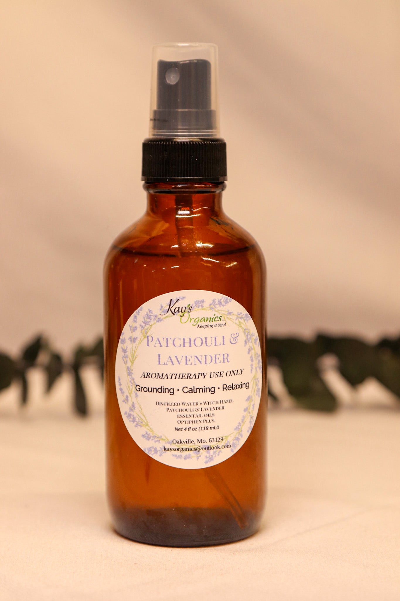 Patchouli & Lavender - Aromatherapy Spray