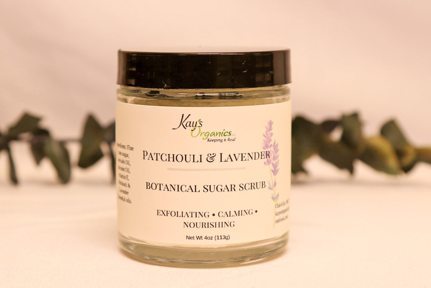 Patchouli and Lavendar Sugar Scrub